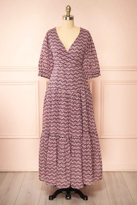 Midi dresses with gathered skirts for a full and flowing silhouette Jinafire | Long Floral Wrap Dress Midi dresses with gathered skirts for a full and flowing silhouette Jinafire | Long Floral Wrap Dress