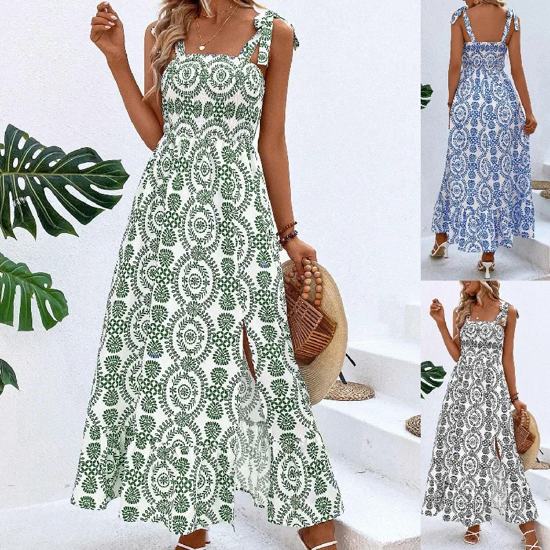 Everyday Boho - style Dress with Fringe Everyday Dress with Polka - dot Design for a Fun Vibe Summer Geometric Boho Sling Style Dress Everyday Boho - style Dress with Fringe Everyday Dress with Polka - dot Design for a Fun Vibe Summer Geometric Boho Sling Style Dress