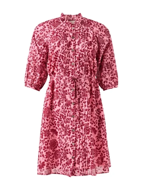 Everyday Dress with Flutter Sleeves for a Feminine Look Everyday Dress with Embroidered Bodice for a Decorative Look Benita Pink Floral Print Cotton Dress Everyday Dress with Flutter Sleeves for a Feminine Look Everyday Dress with Embroidered Bodice for a Decorative Look Benita Pink Floral Print Cotton Dress