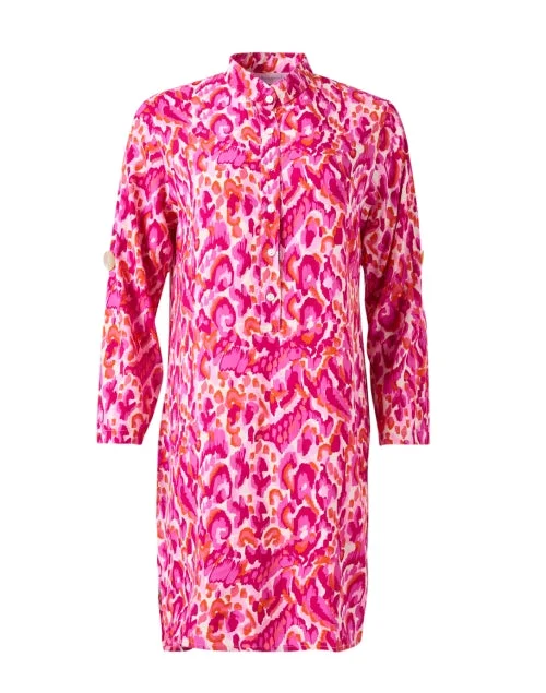  Everyday Dress with Halter Neck for a Sexy Look​ Magenta Multi Print Dress