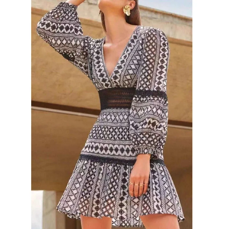 Animal print mini dresses for a bold statement KittenAlarm - Ivanna Eyelet Mini Dress Animal print mini dresses for a bold statement KittenAlarm - Ivanna Eyelet Mini Dress