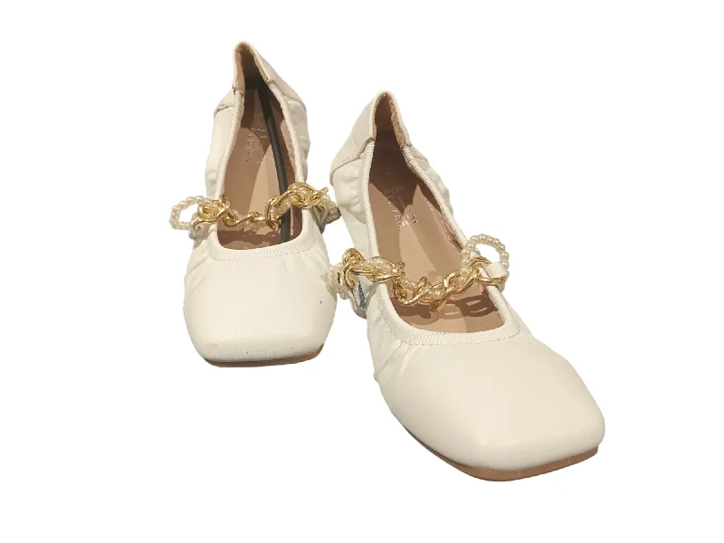 White Ballerina With Chain Trim