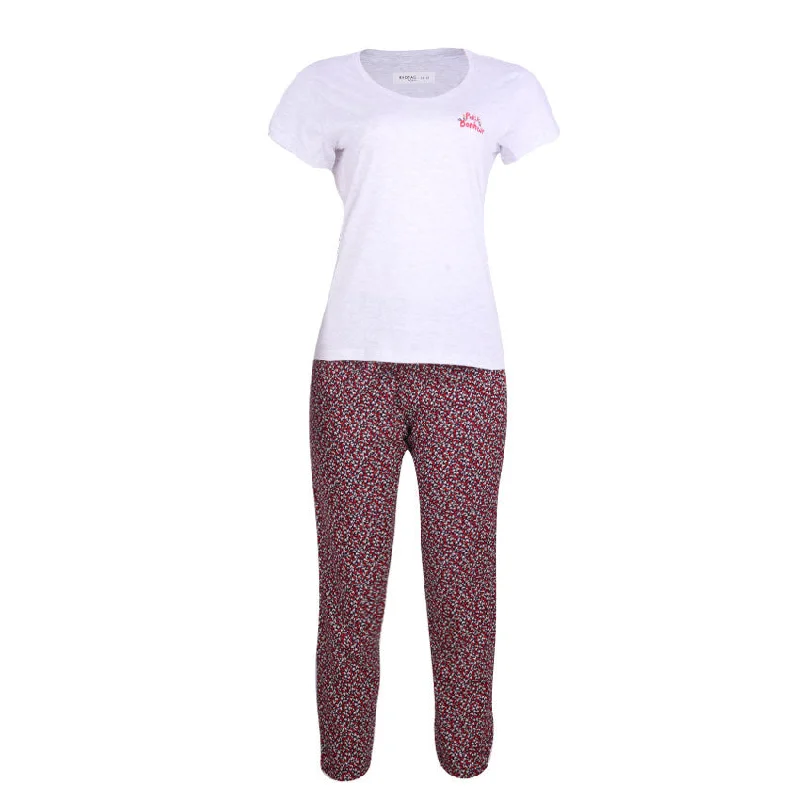 Women's Tight Trousers with Rhinestone Embellishments in Silver for a Sparkly LookREDTAG Women's Pale Grey Pyjama Sets Women's Tight Trousers with Rhinestone Embellishments in Silver for a Sparkly LookREDTAG Women's Pale Grey Pyjama Sets