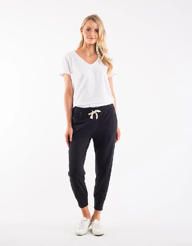 Women's Faux Leather Tight Trousers with Studded Details in Brown for an Edgy StyleElm Wash Out Lounge Pant Washed Black Women's Faux Leather Tight Trousers with Studded Details in Brown for an Edgy StyleElm Wash Out Lounge Pant Washed Black