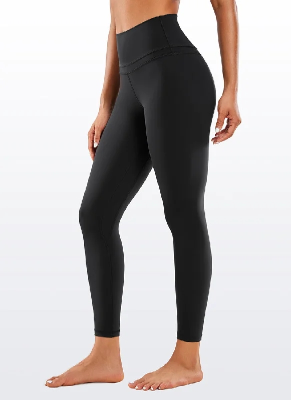 Women's Tight Trousers with Drawstring Waist in Khaki for a Relaxed and Adjustable FitNakedfeel Leggings 25" - Double Waistseam Women's Tight Trousers with Drawstring Waist in Khaki for a Relaxed and Adjustable FitNakedfeel Leggings 25" - Double Waistseam