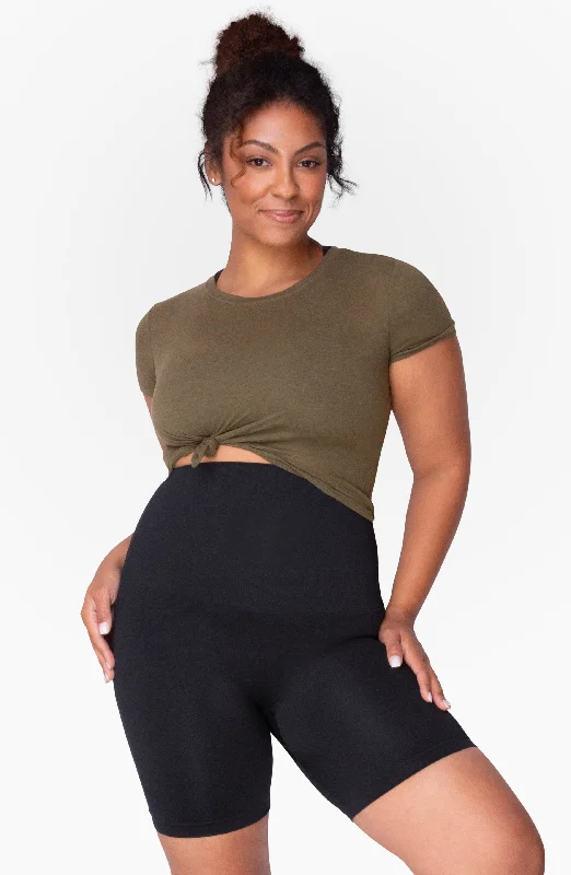 hand wash only women nursing braMother Tucker® Postpartum Compression Biker Shorts