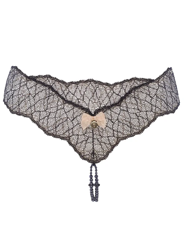 push up women lingerie bras for enhanced cleavageBracli Women's Sydney Dark Double Strand Pearl Thong push up women lingerie bras for enhanced cleavageBracli Women's Sydney Dark Double Strand Pearl Thong