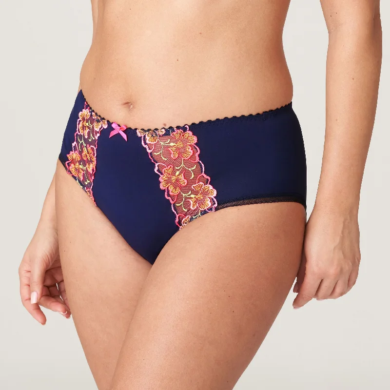 see through women lingerie styles for allureDevdaha Velvet Blue Full Briefs