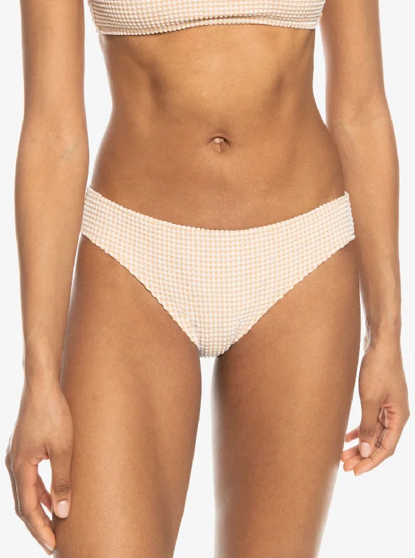 Gingham Hipster Bikini Bottoms - Porcini