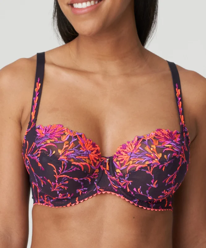 see through women lingerie styles for allureLas Salinas Amethyst Balcony Bra