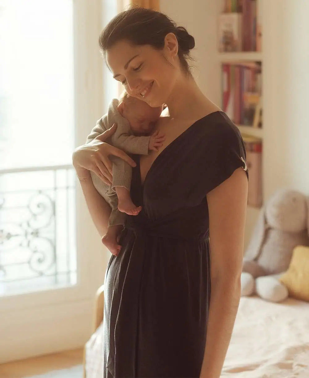 hands free convertible women nursing braMaternity and nursing suit Origin indigo