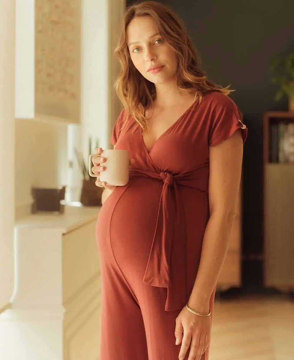 nursing bra for first - time momsMaternity and nursing suit Origin terracotta
