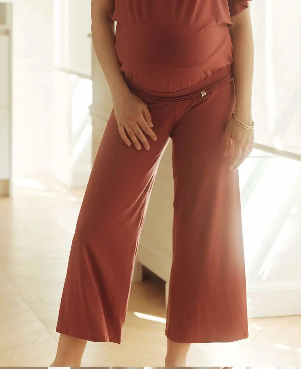 organic cotton hypoallergenic women nursing braMaternity pants 7/8th Origin terracotta organic cotton hypoallergenic women nursing braMaternity pants 7/8th Origin terracotta