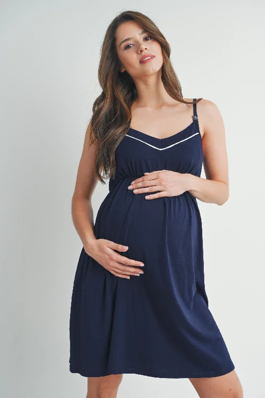 stylish design women nursing braNursing Friendly Cami V Neck Maternity Dress