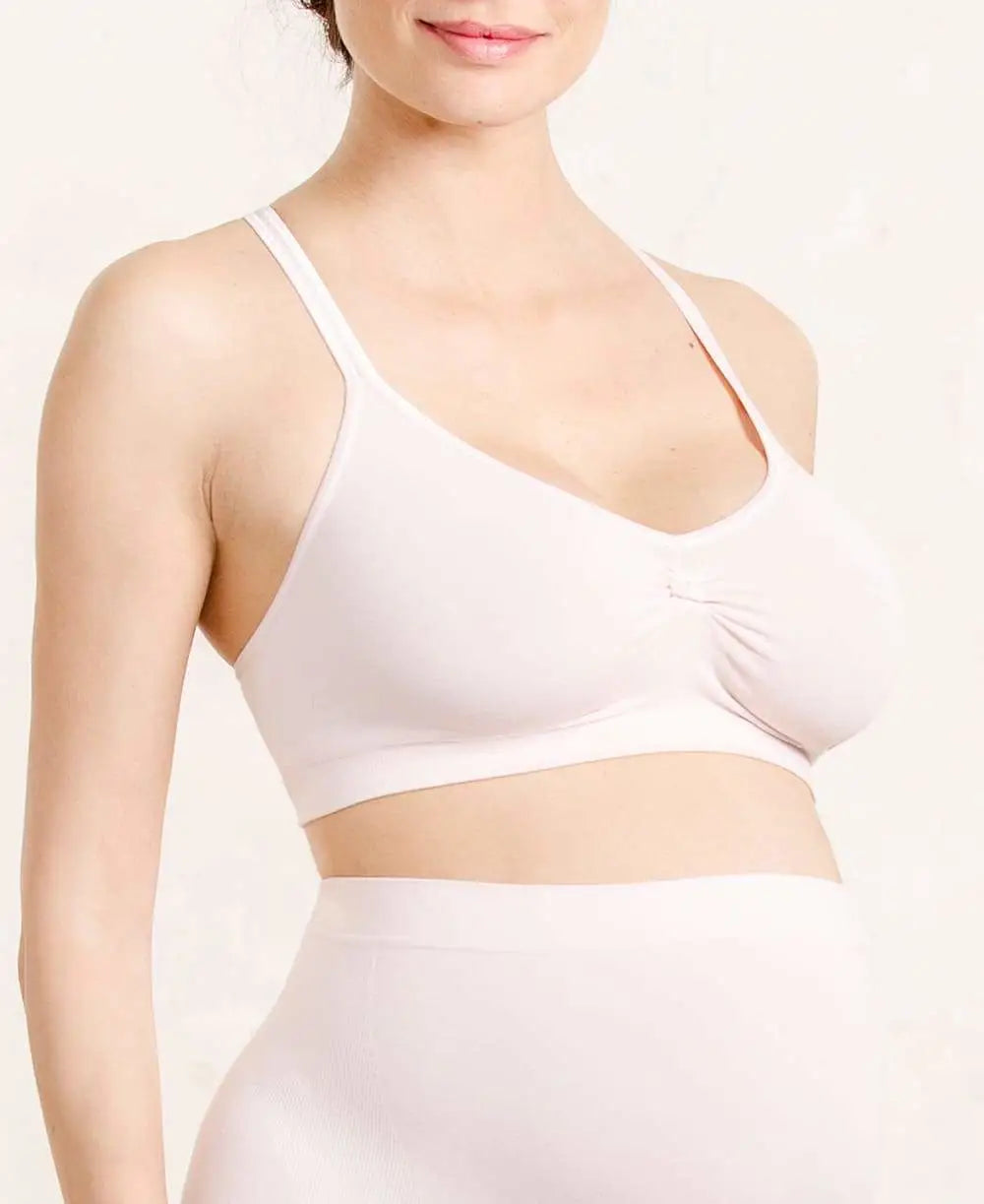 postpartum women nursing braSeamless maternity and nursing bra Serenity petal