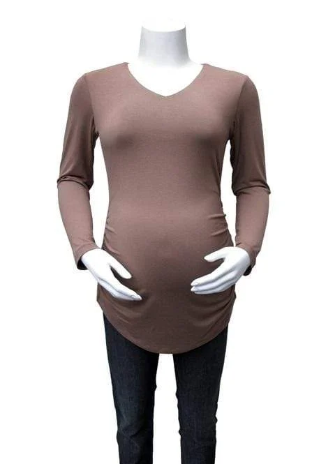 maternity and nursing combined women nursing braKnit Long Sleeve V-Neck Wilma Bamboo Tee maternity and nursing combined women nursing braKnit Long Sleeve V-Neck Wilma Bamboo Tee