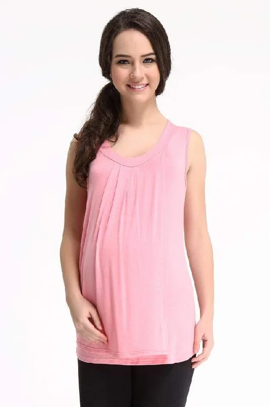 highly rated women nursing braAda Drape Tunic Nursing Top Strawberry