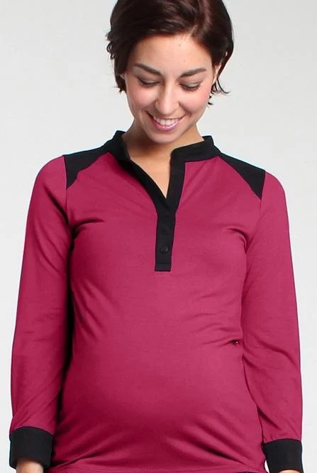 organic cotton hypoallergenic women nursing braLily Nursing Top Purple