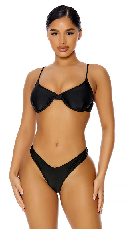 padded women bikini briefs for extra comfortTrinidad Black Bikini