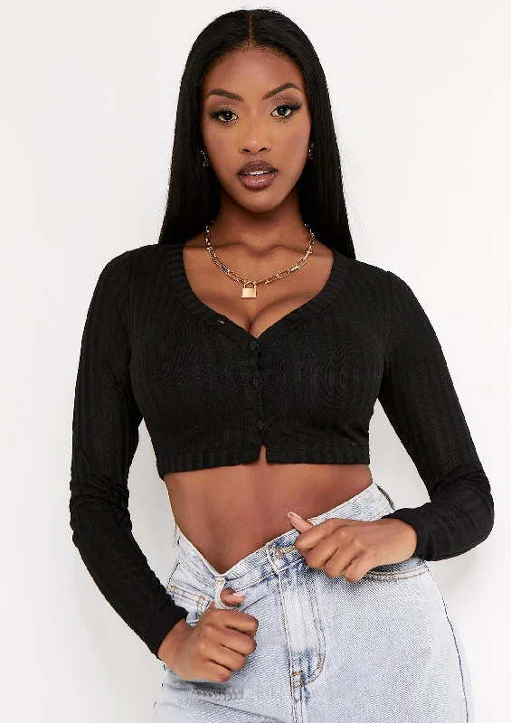 button down women cardigan with vintage buttonsHolli Black Sheer Cropped Button Through Cardigan button down women cardigan with vintage buttonsHolli Black Sheer Cropped Button Through Cardigan
