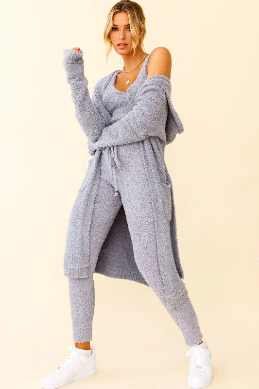 open front women cardigan for easy stylingMy Girl Fuzzy Knit Longline Pocket Cardigan Steel Blue open front women cardigan for easy stylingMy Girl Fuzzy Knit Longline Pocket Cardigan Steel Blue