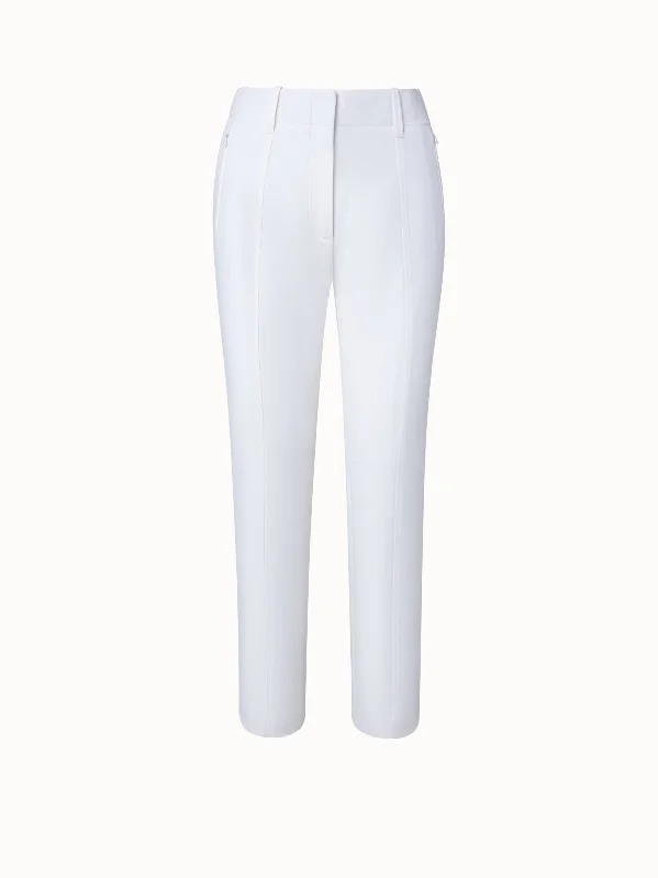Plus Size Women's High - Waisted Bootcut Jeans in Distressed StyleCotton Silk Double-Face Slim Pants Plus Size Women's High - Waisted Bootcut Jeans in Distressed StyleCotton Silk Double-Face Slim Pants