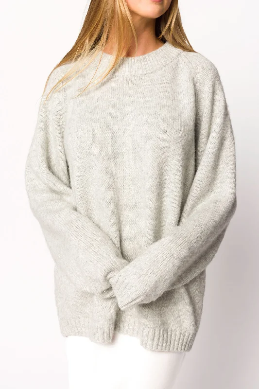 Women's Sheer Lace - Trimmed Sweater in Cream for a Delicate and Elegant AppearanceDublin Sweater in Carrara Women's Sheer Lace - Trimmed Sweater in Cream for a Delicate and Elegant AppearanceDublin Sweater in Carrara