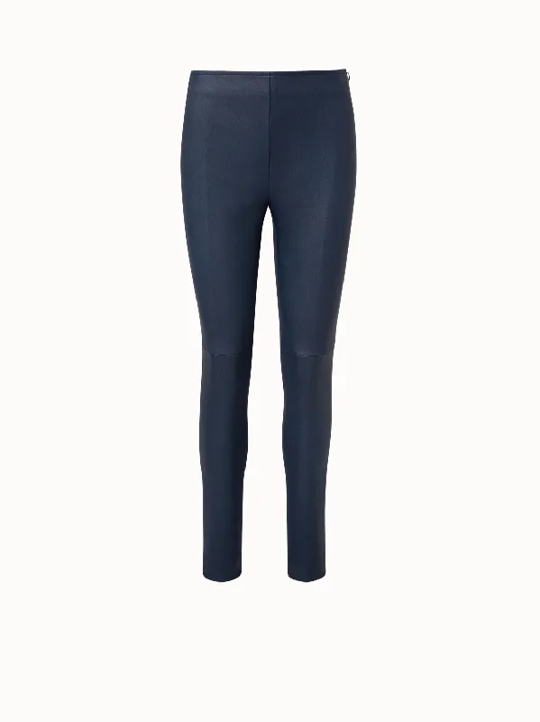 Ankle - Length Women's Printed Joggers for TravelingFancy Skinny Leg Pants in Lambskin and Jersey Ankle - Length Women's Printed Joggers for TravelingFancy Skinny Leg Pants in Lambskin and Jersey