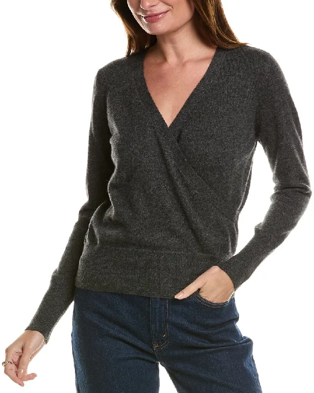 Women's Ribbed Bodycon Sweater in Red for a Sexy and Figure - Hugging LookForte Cashmere Rib Surplice Cashmere Pullover Women's Ribbed Bodycon Sweater in Red for a Sexy and Figure - Hugging LookForte Cashmere Rib Surplice Cashmere Pullover