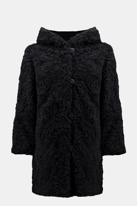 Plus Size Women's Off - Shoulder Ruffled Hem Sweater in Pink for a Feminine and Flirty LookJoseph Ribkoff Black Reversible Faux Fur Coat Plus Size Women's Off - Shoulder Ruffled Hem Sweater in Pink for a Feminine and Flirty LookJoseph Ribkoff Black Reversible Faux Fur Coat