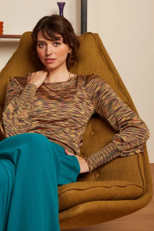 Women's Sheer Lace - Trimmed Sweater in Cream for a Delicate and Elegant AppearanceKING LOUIE Gold Maya Bobbie Top Women's Sheer Lace - Trimmed Sweater in Cream for a Delicate and Elegant AppearanceKING LOUIE Gold Maya Bobbie Top