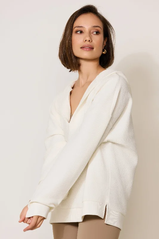 Plus Size Women's V - Neck Long - Sleeve Ribbed Cotton Sweater in Navy for a Classic StyleMOON CLASSIC hoodie - Marshmellow Plus Size Women's V - Neck Long - Sleeve Ribbed Cotton Sweater in Navy for a Classic StyleMOON CLASSIC hoodie - Marshmellow