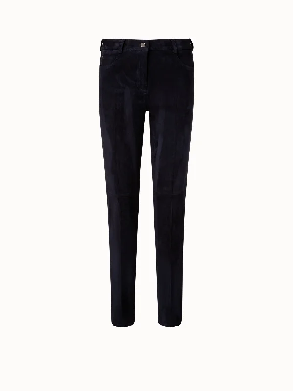 Wide - Leg Women's Chiffon Palazzo Pants for a Flowy AppealSlim Leg Stretch Suede Pants Wide - Leg Women's Chiffon Palazzo Pants for a Flowy AppealSlim Leg Stretch Suede Pants