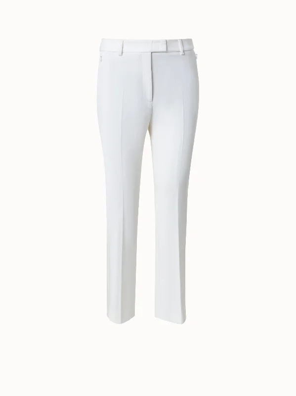 Plus Size Women's Drawstring - Waist Loungewear Pants in Soft FabricsTechno Wool Stretch Gabardine Cropped Pants Plus Size Women's Drawstring - Waist Loungewear Pants in Soft FabricsTechno Wool Stretch Gabardine Cropped Pants