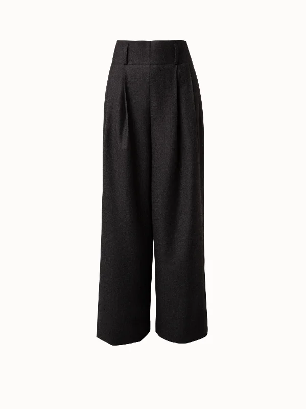 Plus Size Women's Patchwork - Design Jeans for a Unique AppearanceWide Fiorina Pant In Wool Flanel Plus Size Women's Patchwork - Design Jeans for a Unique AppearanceWide Fiorina Pant In Wool Flanel