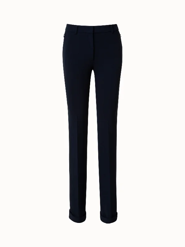 Cropped Women's Corduroy Pants in Autumn ColorsWool Stretch Double-Face Bootcut Pants Cropped Women's Corduroy Pants in Autumn ColorsWool Stretch Double-Face Bootcut Pants