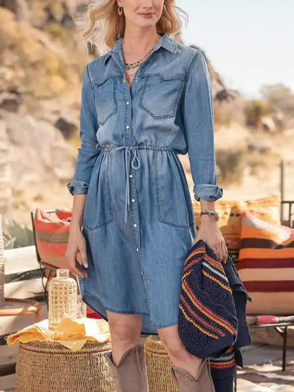 Off - the - Shoulder Women Dress for a Romantic and Feminine Look Off - the - Shoulder Women Dress for a Romantic and Feminine Look Dress Classic Cotton Denim Off-White Design Double Slip Pocket Lapel Dress Off - the - Shoulder Women Dress for a Romantic and Feminine Look Off - the - Shoulder Women Dress for a Romantic and Feminine Look Dress Classic Cotton Denim Off-White Design Double Slip Pocket Lapel Dress