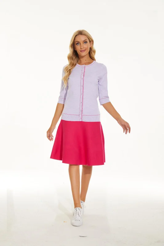 Plus Size Women Dress with a Flattering A - Line Cut for Comfort and Style Plus Size Women Dress with a Flattering A - Line Cut for Comfort and Style MM SUMMER CARDI LILAC Plus Size Women Dress with a Flattering A - Line Cut for Comfort and Style Plus Size Women Dress with a Flattering A - Line Cut for Comfort and Style MM SUMMER CARDI LILAC