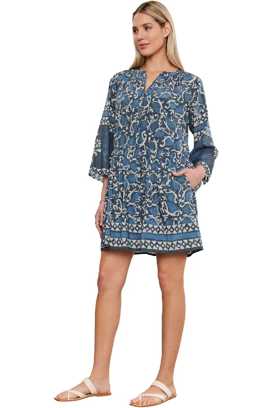 Wrap - Style Women Dress with Adjustable Fit for All Body Types Wrap - Style Women Dress with Adjustable Fit for All Body Types Velvet Talia Printed Dress in Blue Wrap - Style Women Dress with Adjustable Fit for All Body Types Wrap - Style Women Dress with Adjustable Fit for All Body Types Velvet Talia Printed Dress in Blue
