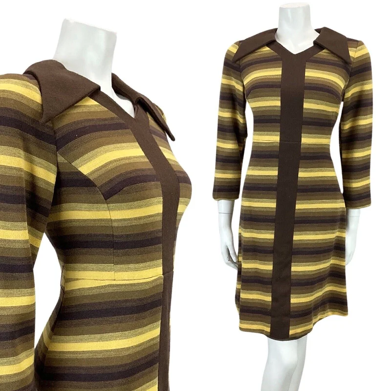 Mermaid - Style Women Dress with a Fitted Silhouette for Special Occasions Mermaid - Style Women Dress with a Fitted Silhouette for Special Occasions VINTAGE 60s 70s BROWN YELLOW STRIPED MOD BOHO DAGGAR COLLAR MIDI DRESS 10 12 Mermaid - Style Women Dress with a Fitted Silhouette for Special Occasions Mermaid - Style Women Dress with a Fitted Silhouette for Special Occasions VINTAGE 60s 70s BROWN YELLOW STRIPED MOD BOHO DAGGAR COLLAR MIDI DRESS 10 12