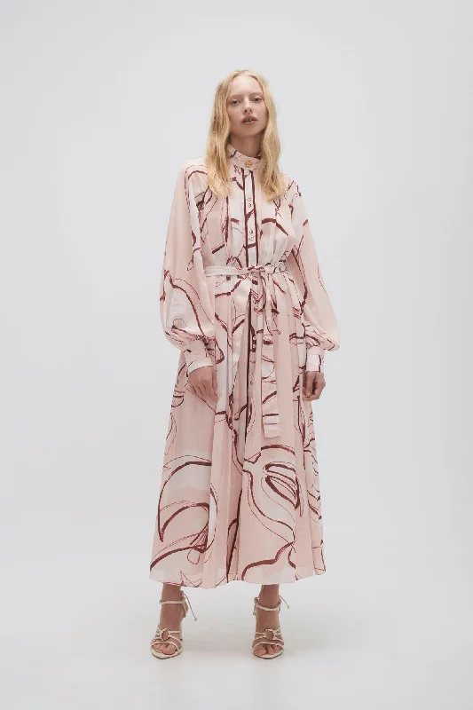 Midi dresses with cotton - blend materials for everyday comfortBeatrice Pleated Midi Dress Midi dresses with cotton - blend materials for everyday comfortBeatrice Pleated Midi Dress