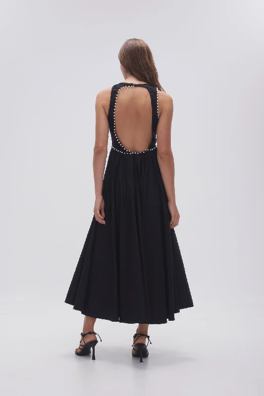 Sheath midi dresses with beaded embellishments for a formal occasionFlorence Pearl Trim Midi Dress Sheath midi dresses with beaded embellishments for a formal occasionFlorence Pearl Trim Midi Dress