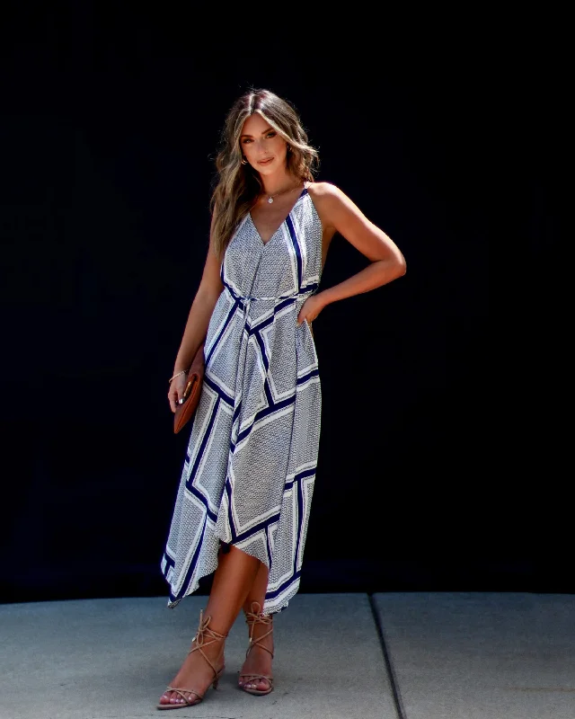 Midi dresses with bow accents for a sweet and charming lookGerritsen Printed Tie Waist Midi Dress Midi dresses with bow accents for a sweet and charming lookGerritsen Printed Tie Waist Midi Dress