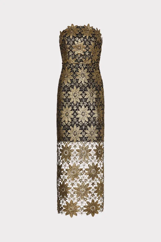 Midi dresses with animal prints for a bold and confident appearanceKait Gold Lace Midi Dress Midi dresses with animal prints for a bold and confident appearanceKait Gold Lace Midi Dress