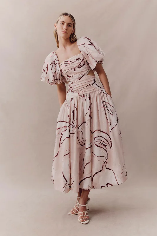 Midi dresses with wrap - around skirts for a customizable fitMarianne Ruched Midi Dress Midi dresses with wrap - around skirts for a customizable fitMarianne Ruched Midi Dress