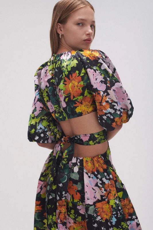 A - line midi dresses with floral prints for spring brunchesMimosa Cutout Midi Dress A - line midi dresses with floral prints for spring brunchesMimosa Cutout Midi Dress