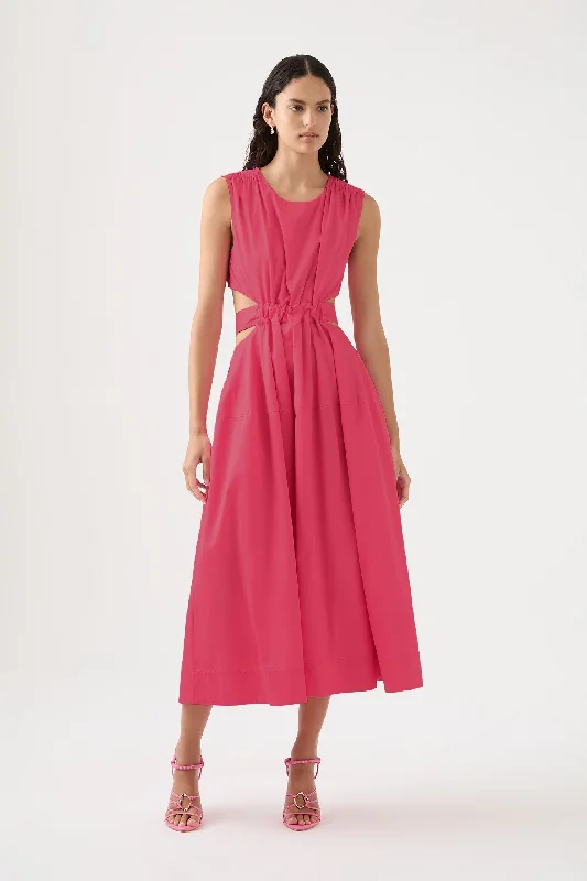 Midi dresses with halter necks for a stylish and comfortable optionZorina Tie Midi Dress Midi dresses with halter necks for a stylish and comfortable optionZorina Tie Midi Dress