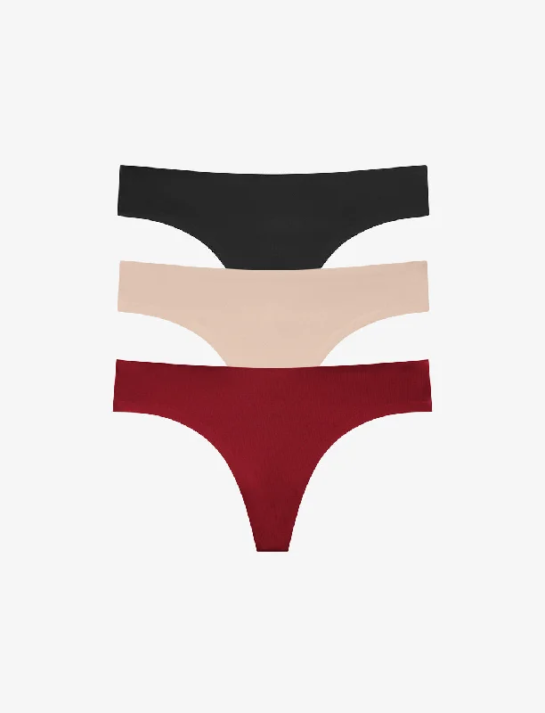 Women's bras with a cotton - polyester blendComfortStretch Thong 3 Pack Box