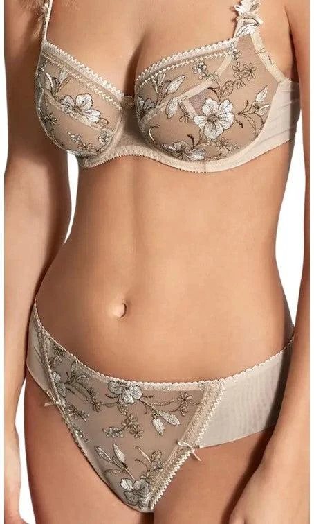 Women's maternity bras with adjustable strapsEmpreinte Lauren Ancien Gold Thong