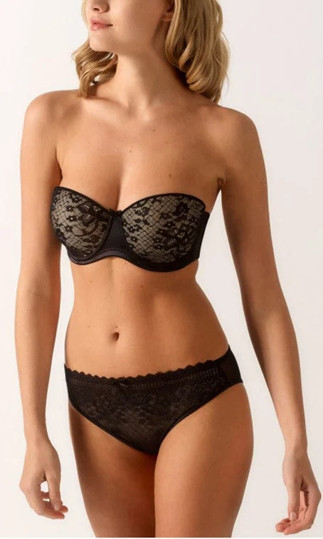 Women's bras with a lift and separate functionEmpreinte Melody Strapless Bra Black Women's bras with a lift and separate functionEmpreinte Melody Strapless Bra Black